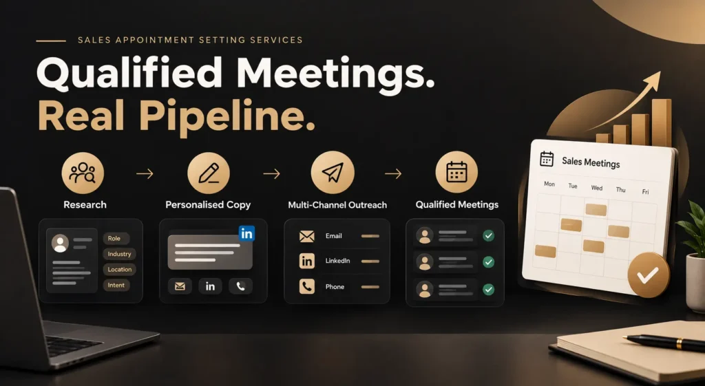 Sales appointment setting process: research, outreach, and qualified meetings