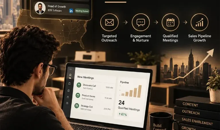 B2B digital marketing agency for US startups: sales appointment setting service