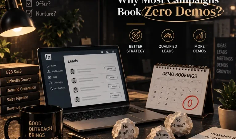 LinkedIn lead generation for B2B SaaS: why campaigns book zero demos