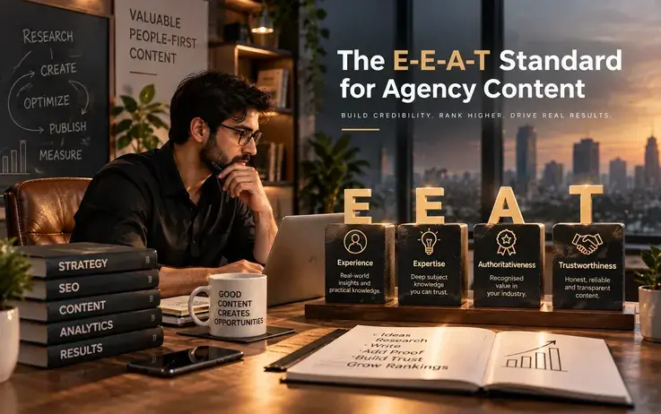 E-E-A-T standard for agency content: experience, expertise, authority, and trust