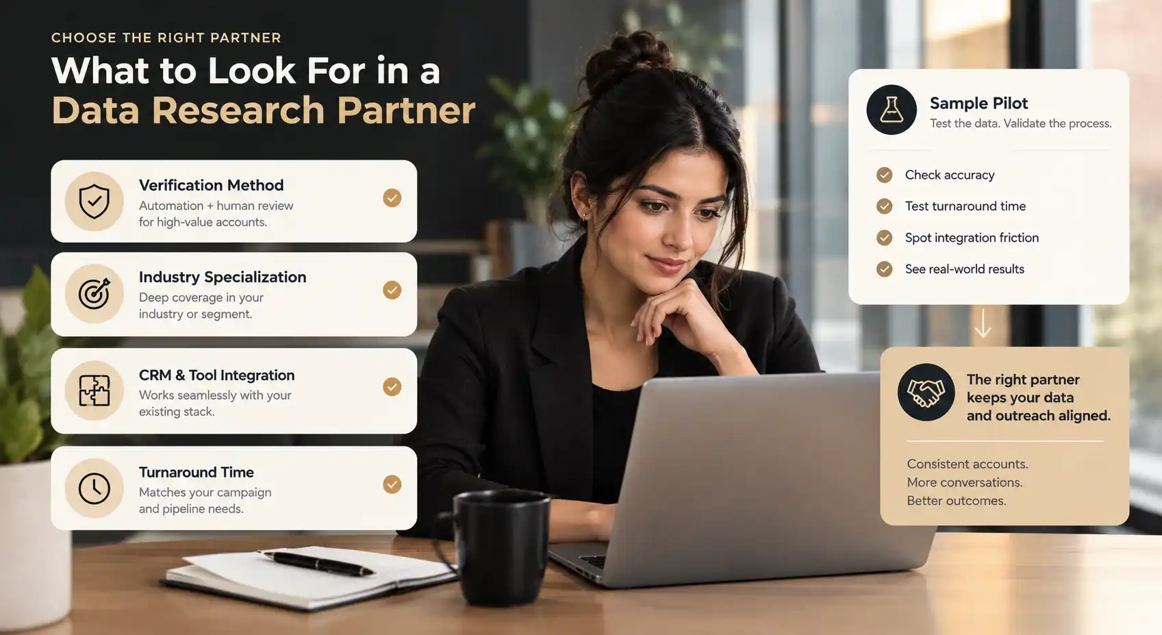 B2B data research services workflow for US enterprise sales teams